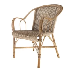Kok Grand père MarcelFauteuil en rotin vintage><noscript><img width=