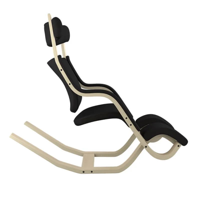 Varier Gravity ® Fauteuil de relaxation en tissu et bois> Chaise De Bureau|Fauteuil De Bureau