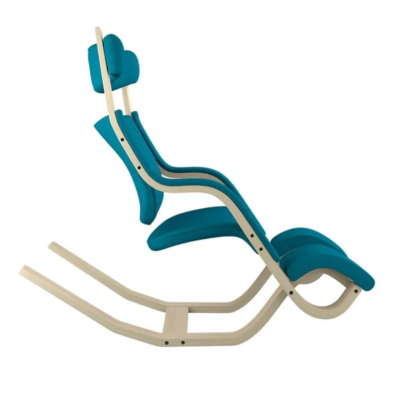 Varier Gravity ® Fauteuil de relaxation en tissu et bois> Chaise De Bureau|Fauteuil De Bureau