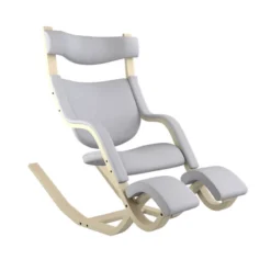 Varier Gravity ® Fauteuil de relaxation en tissu et bois><noscript><img width=