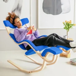 Varier Gravity ® Fauteuil de relaxation en tissu et bois><noscript><img width=