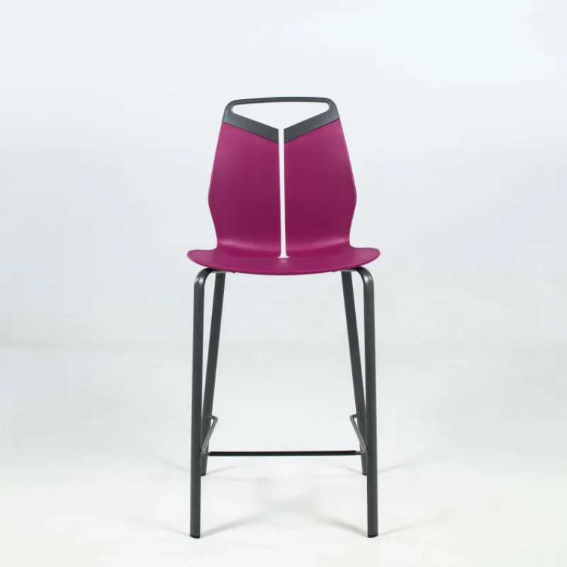 Dexo Gripp Tabouret snack design coque polypropylène pieds en métal> Tabouret Snack (assise +/- 65 Cm)|Tabouret De Bar (assise +/- 80 Cm)