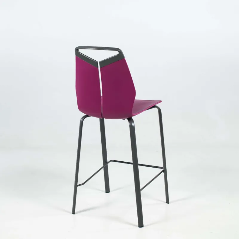 Dexo Gripp Tabouret snack design coque polypropylène pieds en métal> Tabouret Snack (assise +/- 65 Cm)|Tabouret De Bar (assise +/- 80 Cm)