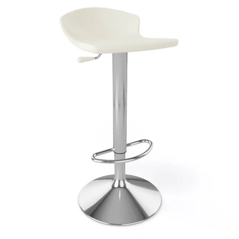Guliver Tabouret italien réglable en hauteur et pivotant en technopolymère et métal chromé> Tabouret Snack (assise +/- 65 Cm)|Tabouret De Bar (assise +/- 80 Cm)