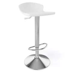 Guliver Tabouret italien réglable en hauteur et pivotant en technopolymère et métal chromé> Tabouret Snack (assise +/- 65 Cm)|Tabouret De Bar (assise +/- 80 Cm)