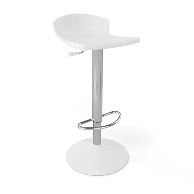 Guliver Tabouret italien réglable en hauteur et pivotant en technopolymère et métal chromé> Tabouret Snack (assise +/- 65 Cm)|Tabouret De Bar (assise +/- 80 Cm)