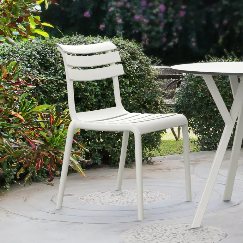 Helen Chaise de jardin moderne empilable en polypropylène> Chaise De Jardin