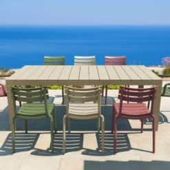 Helen Chaise de jardin moderne empilable en polypropylène><noscript><img width=
