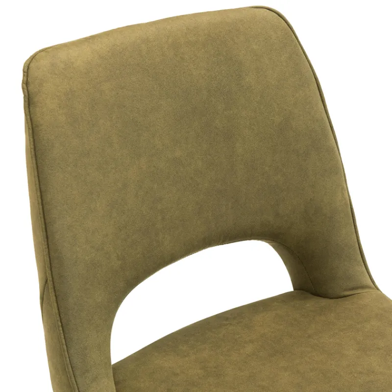 Hortense Chaise cocooning en tissu avec pieds en bois massif> Chaise De Salle à Manger|Chaise Salon