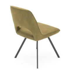 Hortense Chaise confortable en tissu avec pieds en métal><noscript><img width=