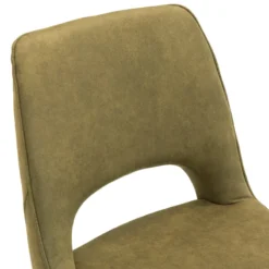 Hortense Chaise confortable en tissu avec pieds en métal><noscript><img width=