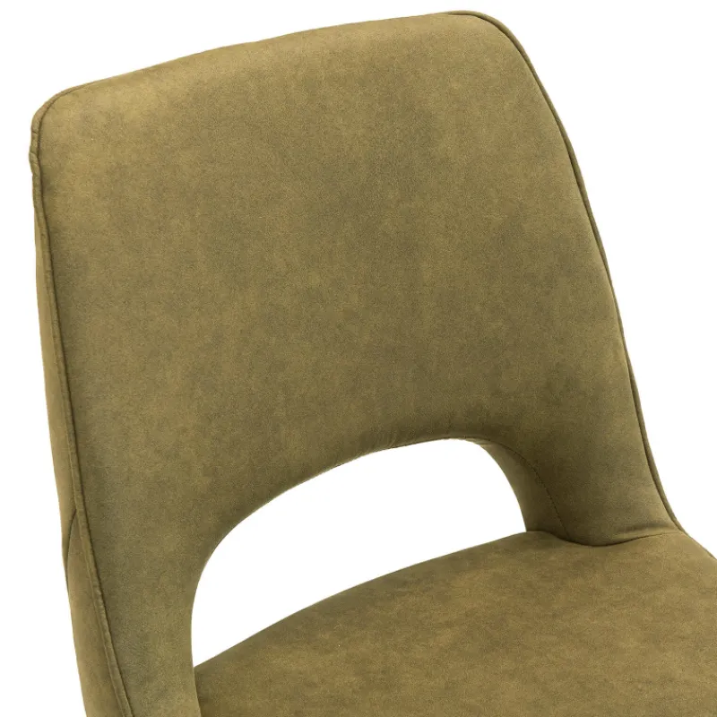 Hortense Chaise confortable en tissu avec pieds en métal> Chaise De Salle à Manger|Chaise De Bureau