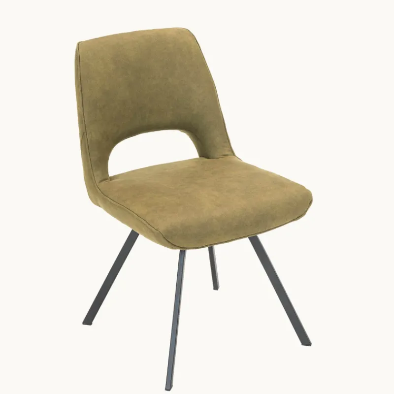 Hortense Chaise confortable en tissu avec pieds en métal> Chaise De Salle à Manger|Chaise De Bureau