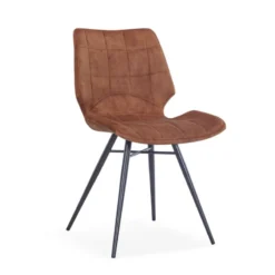 IbérisChaise design vintage rembourrée en velours><noscript><img width=