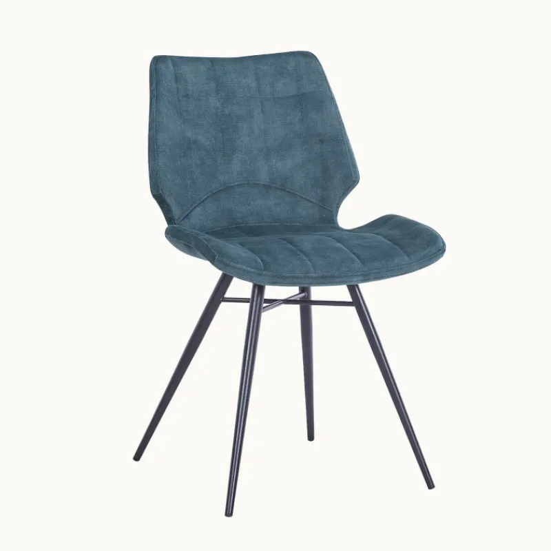 IbérisChaise design vintage rembourrée en velours> Chaise De Salle à Manger|Chaise Salon