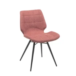 IbérisChaise design vintage rembourrée en tissu><noscript><img width=