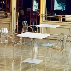 Ice Table carrée en polycarbonate et stratifié><noscript><img width=