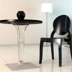 Ice Table design ronde en polycarbonate et stratifié><noscript><img width=