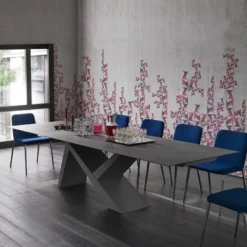 Tomasella Ikarus Table design extensible en céramique et bois laqué> Table De Salle à Manger