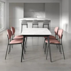 Cancio Infiné Table de salle à manger plateau en céramique><noscript><img width=