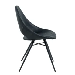 IsabelleChaise design avec coque ajourée en simili noir><noscript><img width=