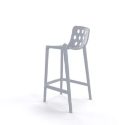 Isidoro Tabouret snack moderne empilable avec dossier ronds ajourés><noscript><img width=