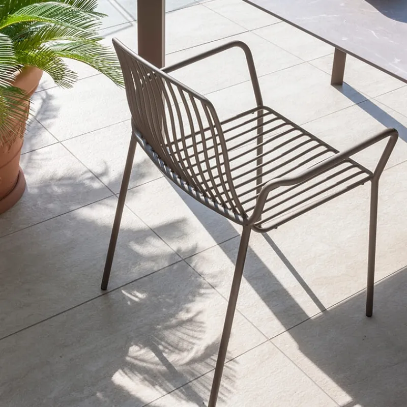 Altacom Jasmine Fauteuil de jardin design empilable en métal> Chaise De Jardin|Fauteuil De Jardin