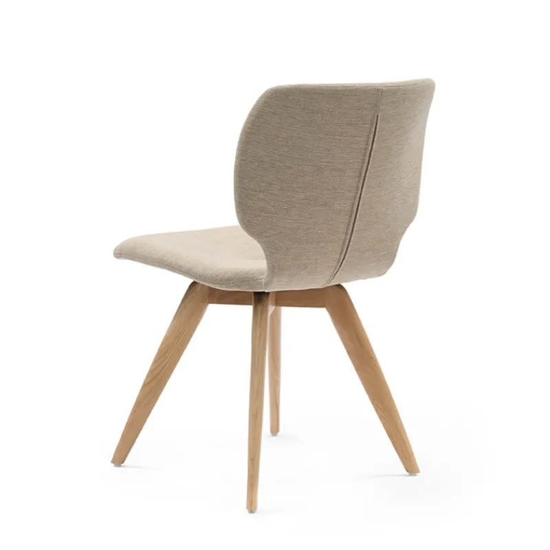 Mobitec Jeanne ® Chaise tendance en tissu avec pieds bois> Chaise De Salle à Manger|Chaise Salon