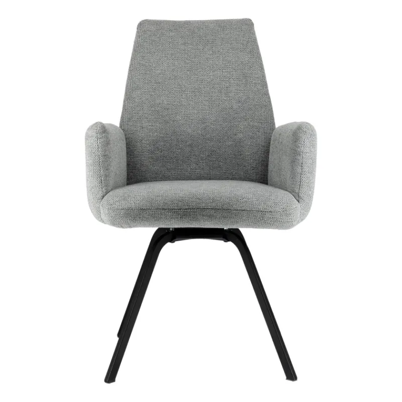 Jules Fauteuilconfortable en tissu avec dossier inclinable et pieds en métal> Chaise De Salle à Manger|Chaise De Bureau