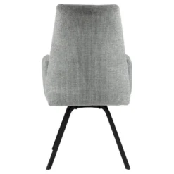 Jules Fauteuilconfortable en tissu avec dossier inclinable et pieds en métal><noscript><img width=