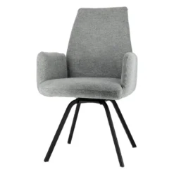 Jules Fauteuilconfortable en tissu avec dossier inclinable et pieds en métal><noscript><img width=