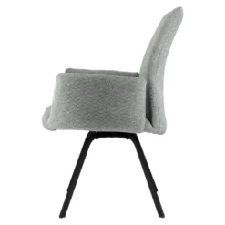 Jules Fauteuilconfortable en tissu avec dossier inclinable et pieds en métal><noscript><img width=