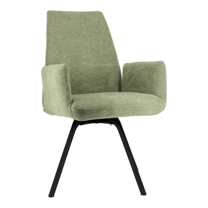 Jules Fauteuilconfortable en tissu avec dossier inclinable et pieds en métal> Chaise De Salle à Manger|Chaise De Bureau