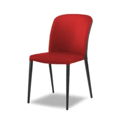 Europea Julie Chaise en tissu bicolore avec pieds métal><noscript><img width=