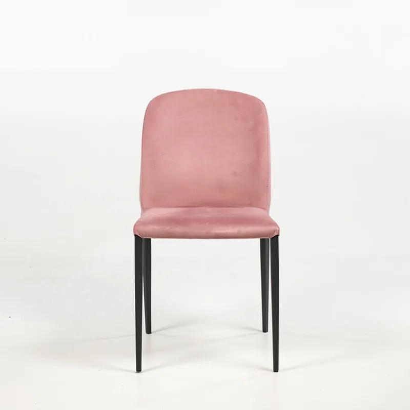 Europea Julie Chaise en tissu italienne avec pieds en métal> Chaise De Salle à Manger|Chaise Salon