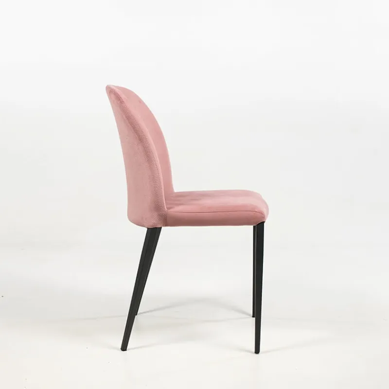 Europea Julie Chaise en tissu italienne avec pieds en métal> Chaise De Salle à Manger|Chaise Salon