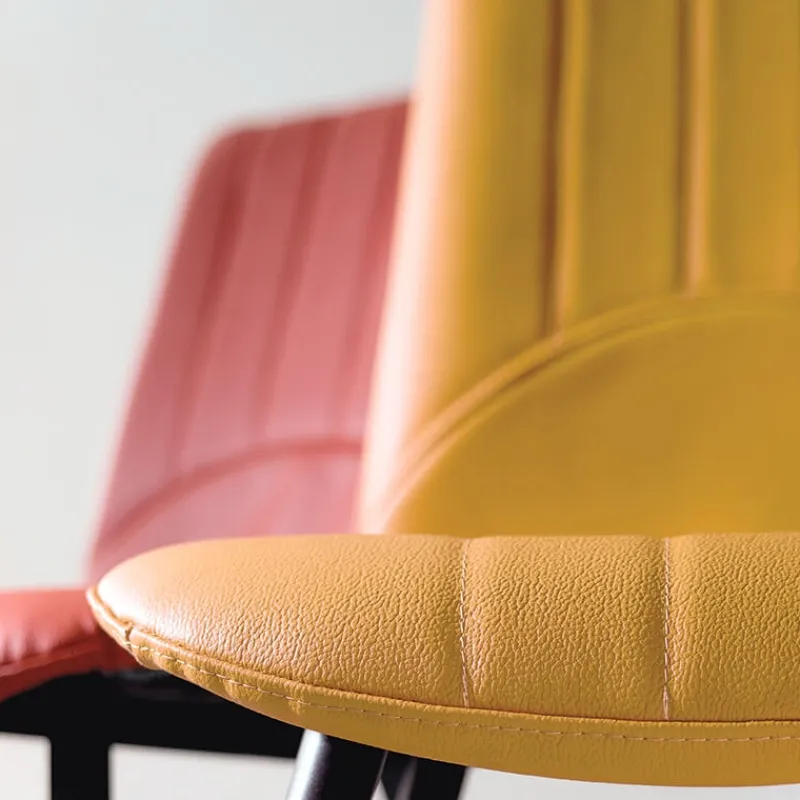 Europea Kansas Chaise italienne moderne avec pieds en métal> Chaise De Cuisine|Chaise De Salle à Manger
