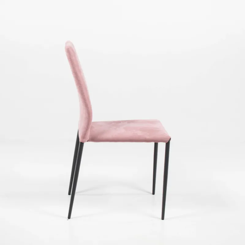 Ingenia casa Kendra Ingenia by Bontempi® Chaise moderne en tissu aspect nubuck et métal> Chaise De Salle à Manger