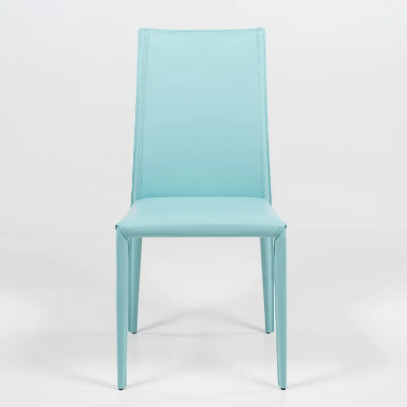 Airnova Kesha Chaise contemporaine en croûte de cuir> Chaise De Salle à Manger
