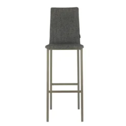 Mobliberica Koko ® Tabouret de bar dossier haut en tissu> Tabouret De Bar (assise +/- 80 Cm)