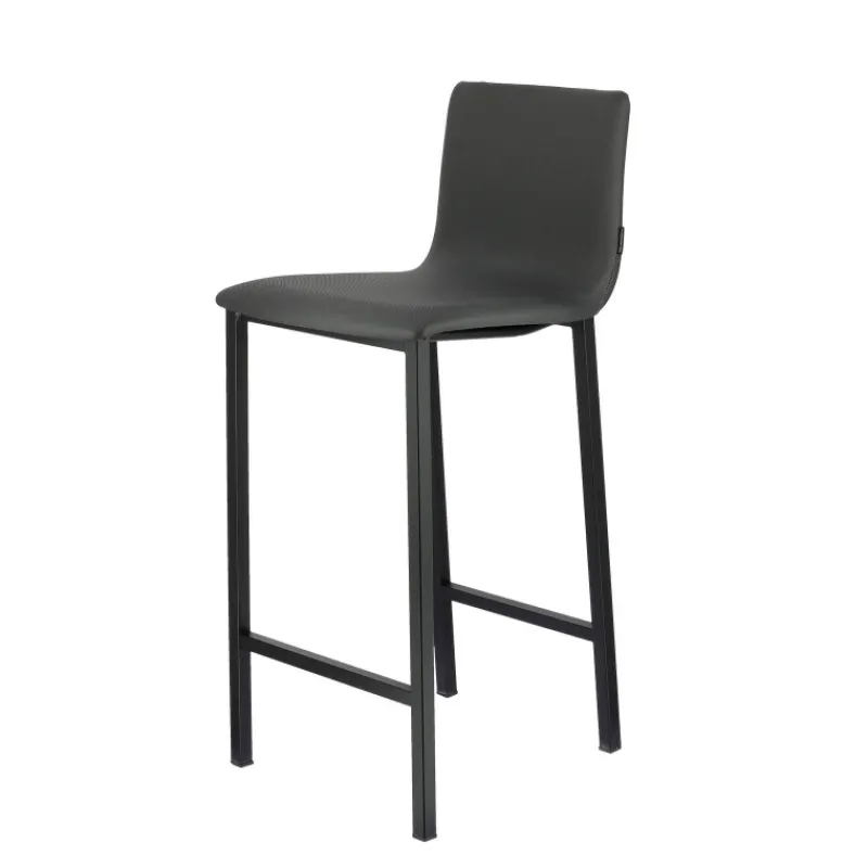 Mobliberica Koko ® Tabouret snack en simili dossier bas avec pieds en métal> Tabouret Snack (assise +/- 65 Cm)|Tabouret De Bar (assise +/- 80 Cm)