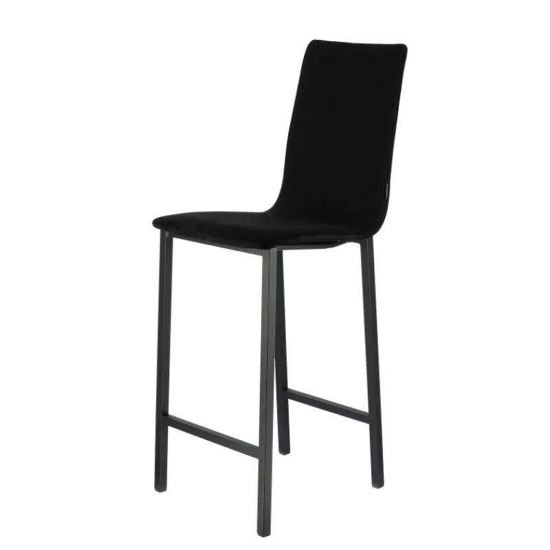 Mobliberica Koko ® Tabouret snack en tissu dossier haut> Tabouret Snack (assise +/- 65 Cm)|Tabouret De Bar (assise +/- 80 Cm)