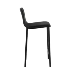 Mobliberica Koko ® Tabouret snack en tissu dossier bas avec pieds en métal><noscript><img width=