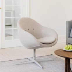 Varier Kokon club ® Fauteuil pivotant confortable en tissu design> Fauteuil De Salon