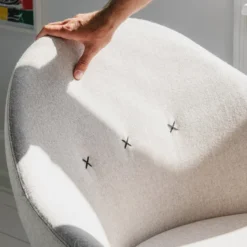 Varier Kokon club ® Fauteuil pivotant confortable en tissu design><noscript><img width=