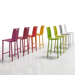 Mobliberica Koko Tabouret snack ® dossier bas en bois><noscript><img width=