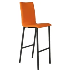 Mobliberica Koko Tabouret snack ® rembourré dossier haut en simili> Tabouret Snack (assise +/- 65 Cm)|Tabouret De Bar (assise +/- 80 Cm)
