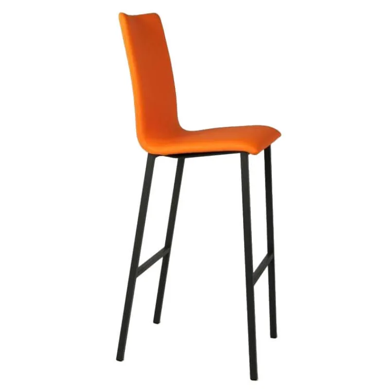 Mobliberica Koko Tabouret snack ® rembourré dossier haut en simili> Tabouret Snack (assise +/- 65 Cm)|Tabouret De Bar (assise +/- 80 Cm)