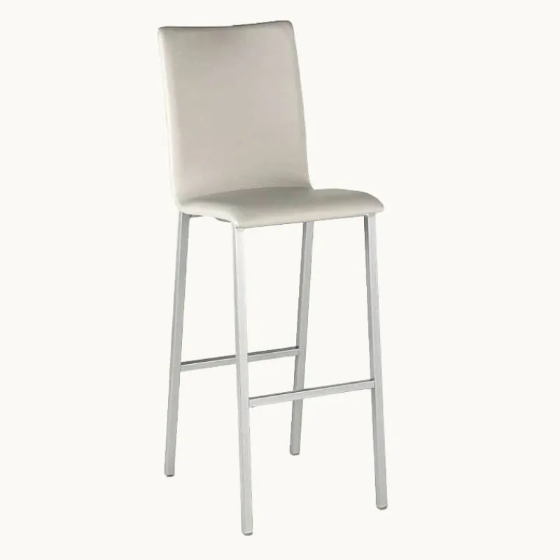 Mobliberica Koko Tabouret snack ® rembourré dossier haut en simili> Tabouret Snack (assise +/- 65 Cm)|Tabouret De Bar (assise +/- 80 Cm)