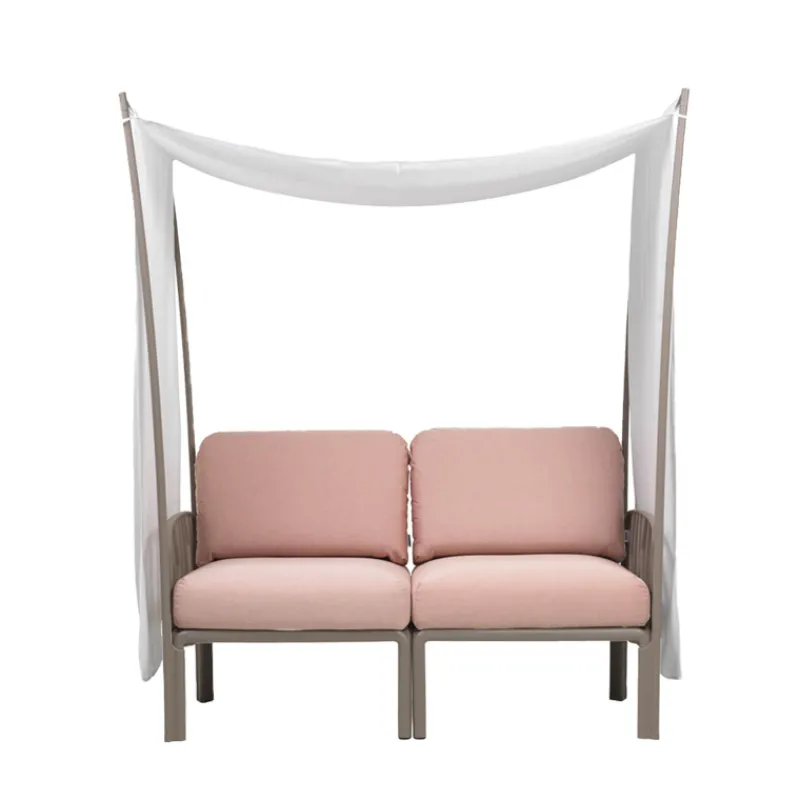 Komodo ombra 2 Canapé de jardin 2 places avec voile d'ombrage fabriqué en Italie> Fauteuil De Jardin
